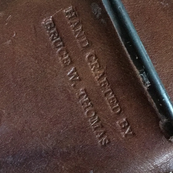 Vintage western leather belt buckle cowgirl boho rodeo chic rustic market - Picture 5 of 7